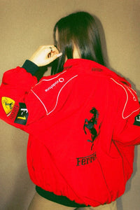 Red Ferrari Scuderia Jacket | Ultra-Limited | DotGirls® F1 Edition