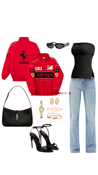 Red Ferrari Scuderia Jacket | Ultra-Limited | DotGirls® F1 Edition