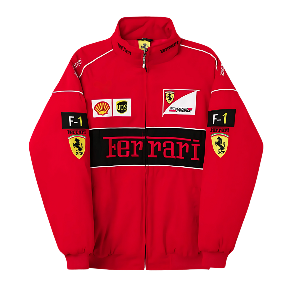 Red Ferrari Scuderia Jacket | Ultra-Limited | DotGirls® F1 Edition