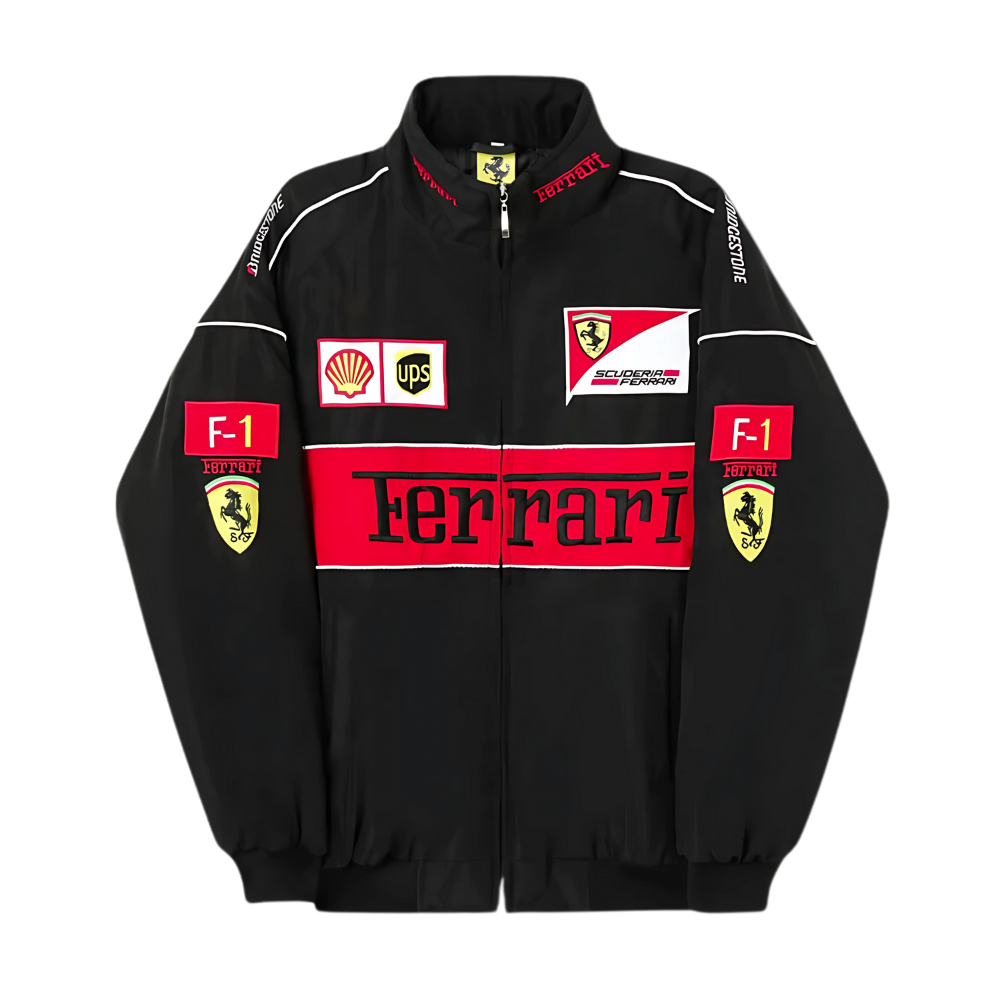 Black Ferrari Jacket | Ultra-Limited | DotGirls® F1 Edition
