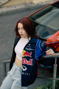 Red Bull Racing Jacket – NAVY BLUE | Ultra-Limited |DotGirls® F1 Edition