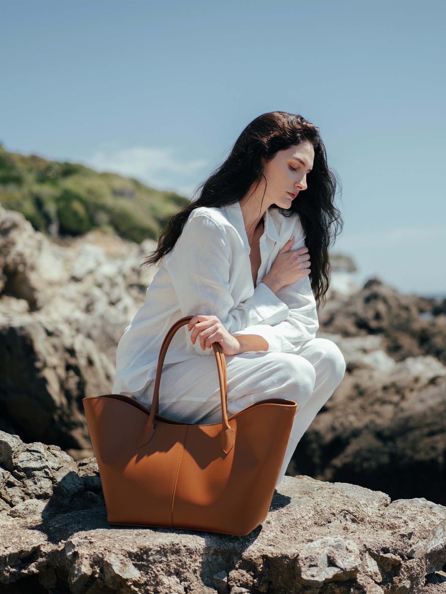 Pelle Calfskin Camel