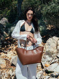 Pelle Calfskin Cognac