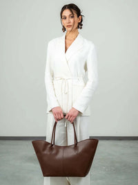 Pelle Saffiano Cognac