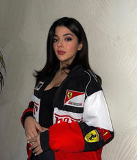 Tri-Color Ferrari Jacket | Ultra-Limited | DotGirls® F1 Edition