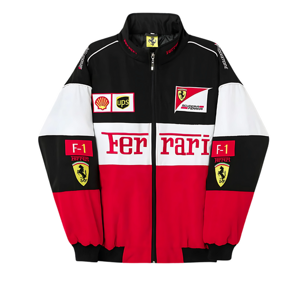 Tri-Color Ferrari Jacket | Ultra-Limited | DotGirls® F1 Edition