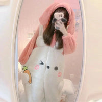 Fluffy Bunny Cozy Winter Onesie