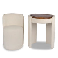 Ivory Chair and Mirror Vanity Set in Chattanooga