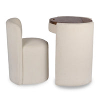 Ivory Chair and Mirror Vanity Set in Chattanooga