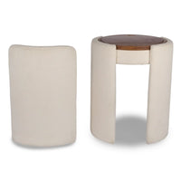 Ivory Chair and Mirror Vanity Set in Chattanooga