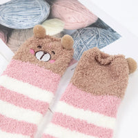 Kawaii Animal Knee-High Fluffy Socks